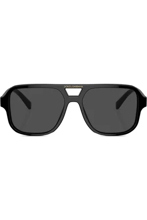 Dolce & Gabbana Menino Óculos de Sol - Logo-print square-frame sunglasses