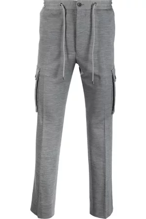 corneliani Homem Calças - Drawstring-fastening straight-leg trousers