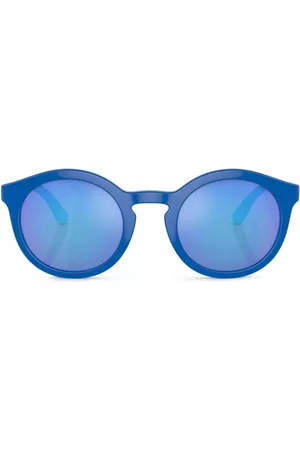 Dolce & Gabbana Menino Óculos de Sol - Logo-print round-frame sunglasses