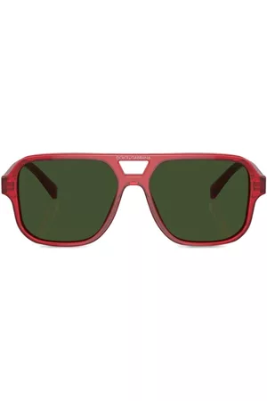 Dolce & Gabbana Logo-print square-frame sunglasses