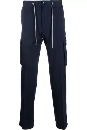 corneliani Homem Calças - Drawstring-fastening straight-leg trousers