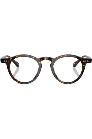 Oliver Peoples Tortoiseshell club round-frame glasses