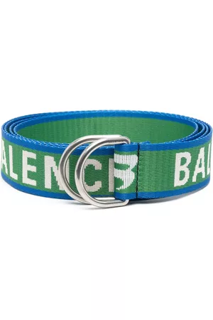 Balenciaga Logo D-ring buckle belt