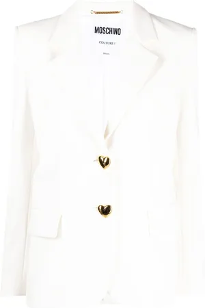 Moschino Heart-shaped buttons blazer
