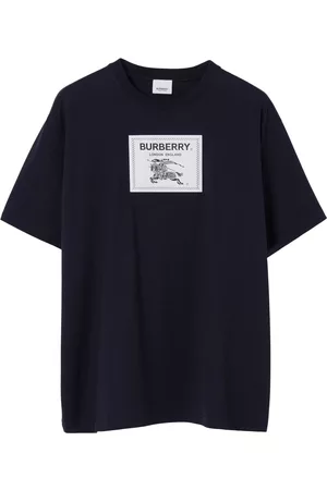 Burberry Homem T-shirts & Manga Curta - Prorsum Label logo-patch cotton T-shirt