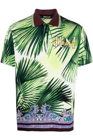 Roberto Cavalli Homem Camisa Formal - Graphic-print polo shirt