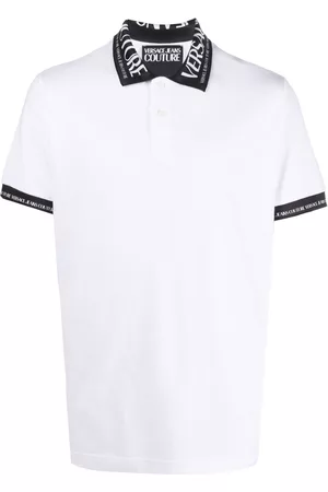 VERSACE Homem Polos Bordados - Logo-embroidered collar polo shirt