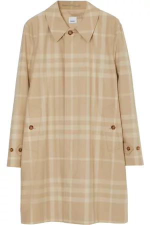Burberry Checked cotton long coat