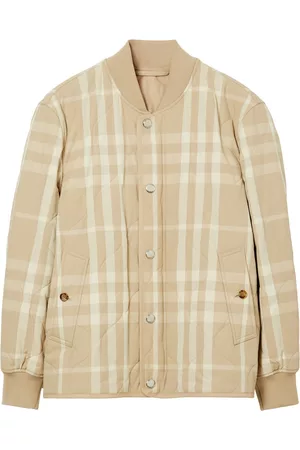 Burberry Checked quilted jacket