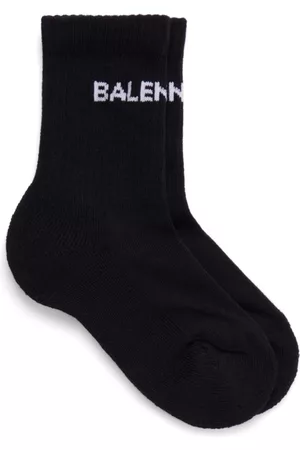 Balenciaga Intarsia-knit logo print socks