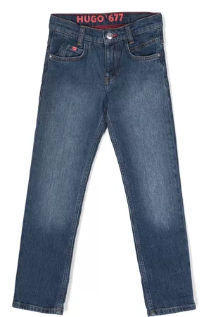 Hugo Kids Menino Calças de ganga Slim - Slim-cut denim jeans