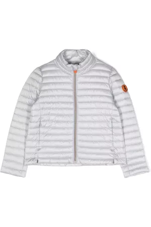 save the duck Logo-patch padded jacket