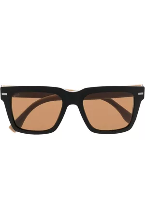 HUGO BOSS Homem Óculos de sol quadrados - Logo-print square-frame sunglasses