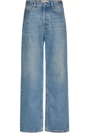 VALENTINO Homem Jeans - High-rise wide-leg jeans