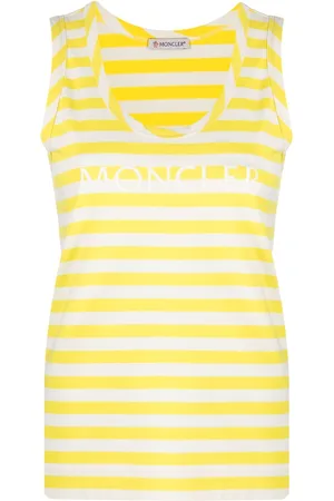 Moncler Striped logo-print tank top
