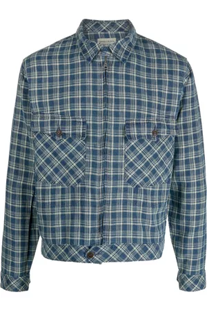 Ralph Lauren Zip-up plaid shirt jacket