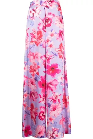 Pinko Floral-print high-waisted palazzo pants
