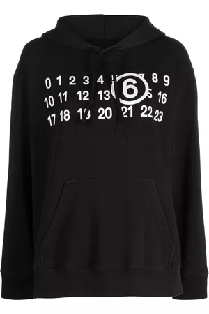 Maison Margiela Mulher Tops de Cavas - Logo-print detail hoodie