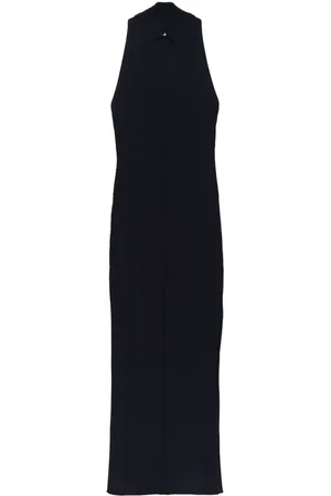 Courrèges Cut-out ribbed midi dress