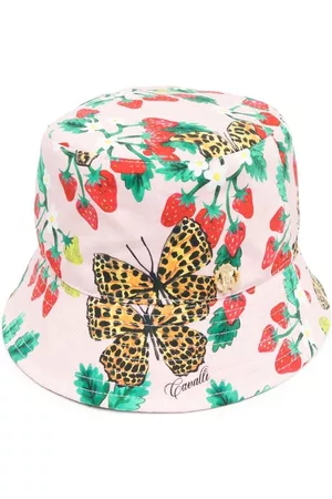 Roberto Cavalli Menina Chapéus - Butterfly-print bucket hat