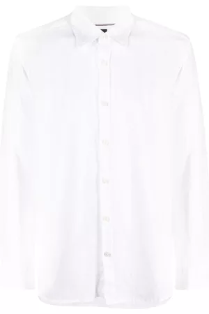 HUGO BOSS Homem Camisa Formal - Plain linen-flax shirt
