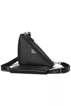 Prada Triangle Saffiano-leather shoulder bag