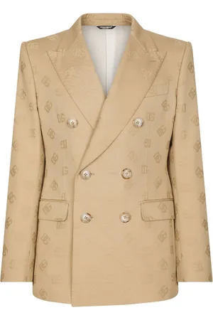 Dolce & Gabbana Jacquard logo motif blazer