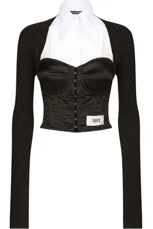 Dolce & Gabbana KIM DOLCE&GABBANA layered-shirt corset top