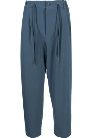 SONGZIO Pleat-detail drawstring tapered trousers