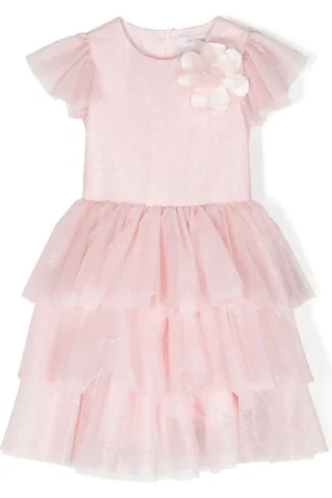 MONNALISA Catherine glitter tulle dress