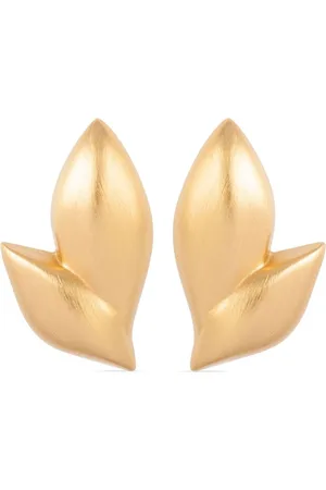 Monet 1980s Monet leaf-motif earrings