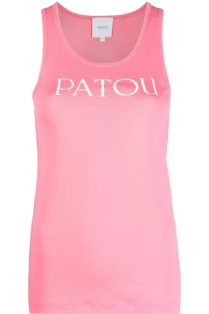 Patou Logo-print cotton tank top