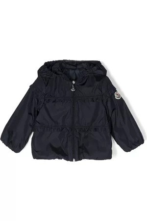 Moncler Menina Casacos - Ruffle-detail hooded jacket