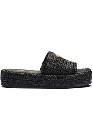 Prada Woven flatform sandals