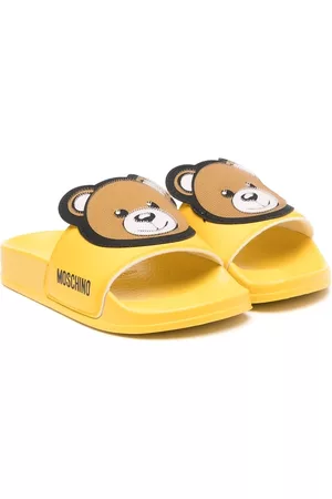 Moschino Menina Chinelos - Teddy Bear-motif slides