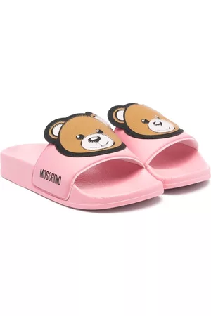 Moschino Menina Chinelos - Teddy-Bear slip-on slides