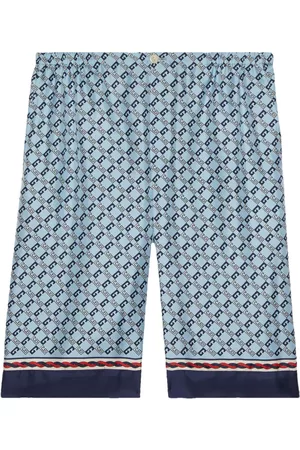 Gucci Geometric Square G silk shorts