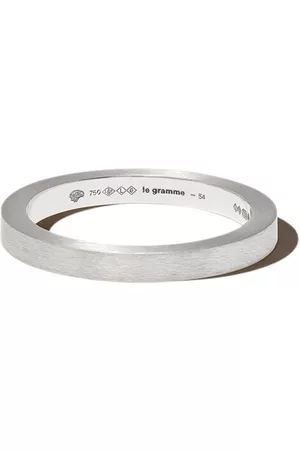 Le Gramme Homem Anéis - 18kt white gold 5g ribbon brushed band ring