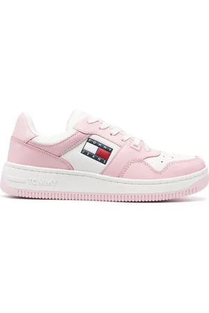 Tommy Hilfiger Embossed-logo leather sneakers