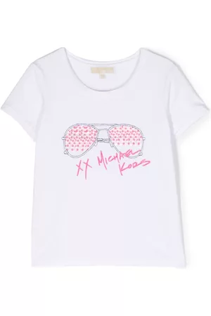 Michael Kors Menina T-shirts & Manga Curta - Graphic logo-print T-shirt