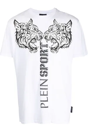 Philipp Plein Logo tiger-print T-shirt