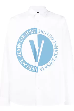 VERSACE V-Emblem logo-print shirt