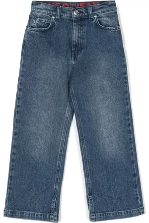 Hugo Kids Mid wash straight-leg jeans