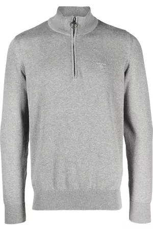 Barbour Embroidered-logo high-neck jumper