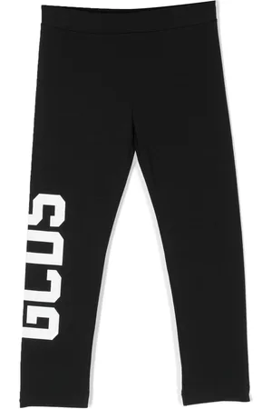 GCDS Logo-print cotton leggings