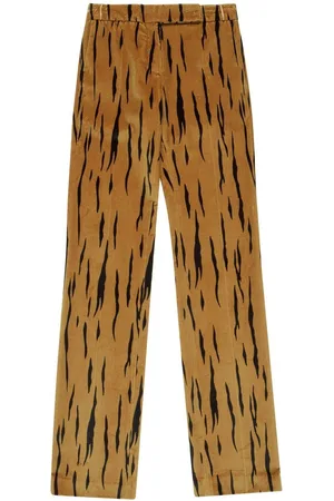 Bally Animal-print velvet trousers
