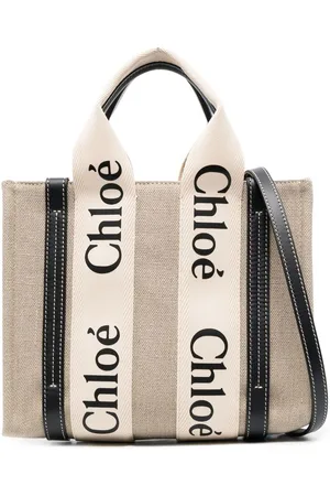 Chloé Woody logo-print tote bag