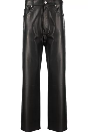VTMNTS Straight-leg leather trousers