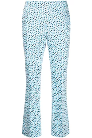 PIAZZA SEMPIONE Ditsy floral-print flared trousers