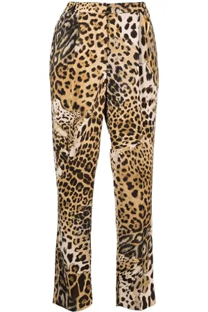 Roberto Cavalli tiger-print logo-waist Leggings - Farfetch